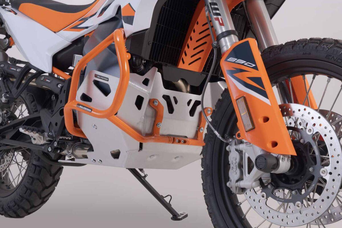 MSS.04.521.10002/S - SW Motech Engine Guard For KTM Adventure 790 2019-2024 - Brushed/Silver
