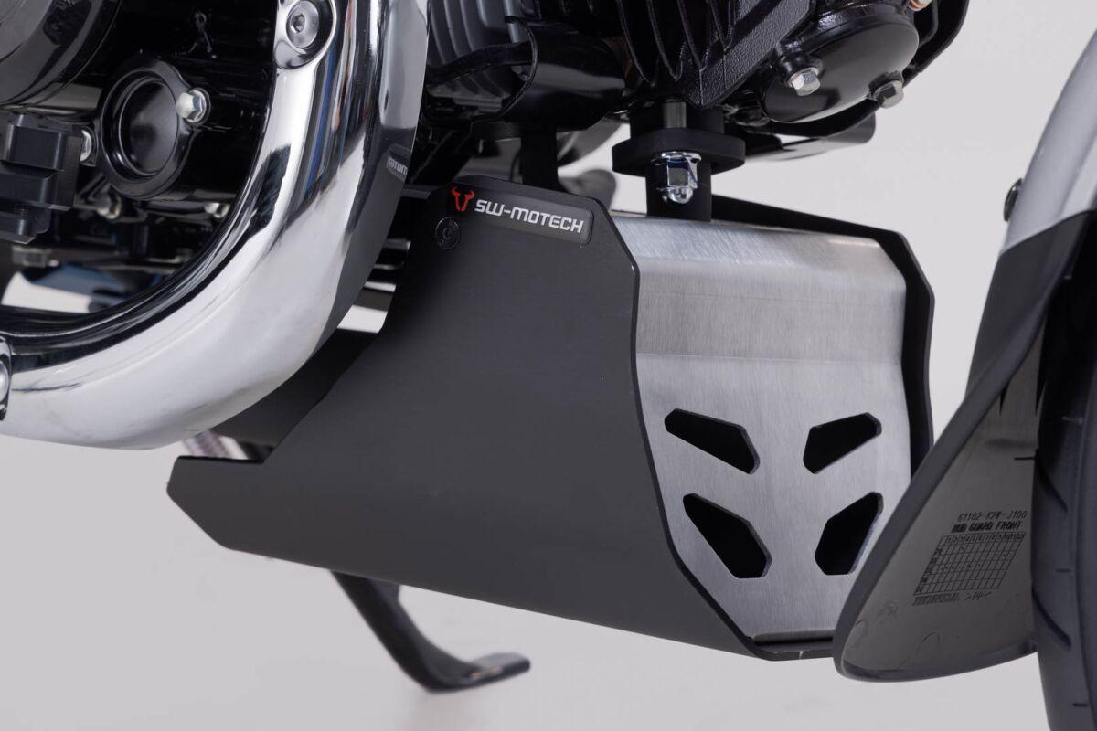 MSS.01.203.10000 - SW Motech Engine Guard For Honda ST 125 2023-2024 - Black/Brushed/Powder-Silver