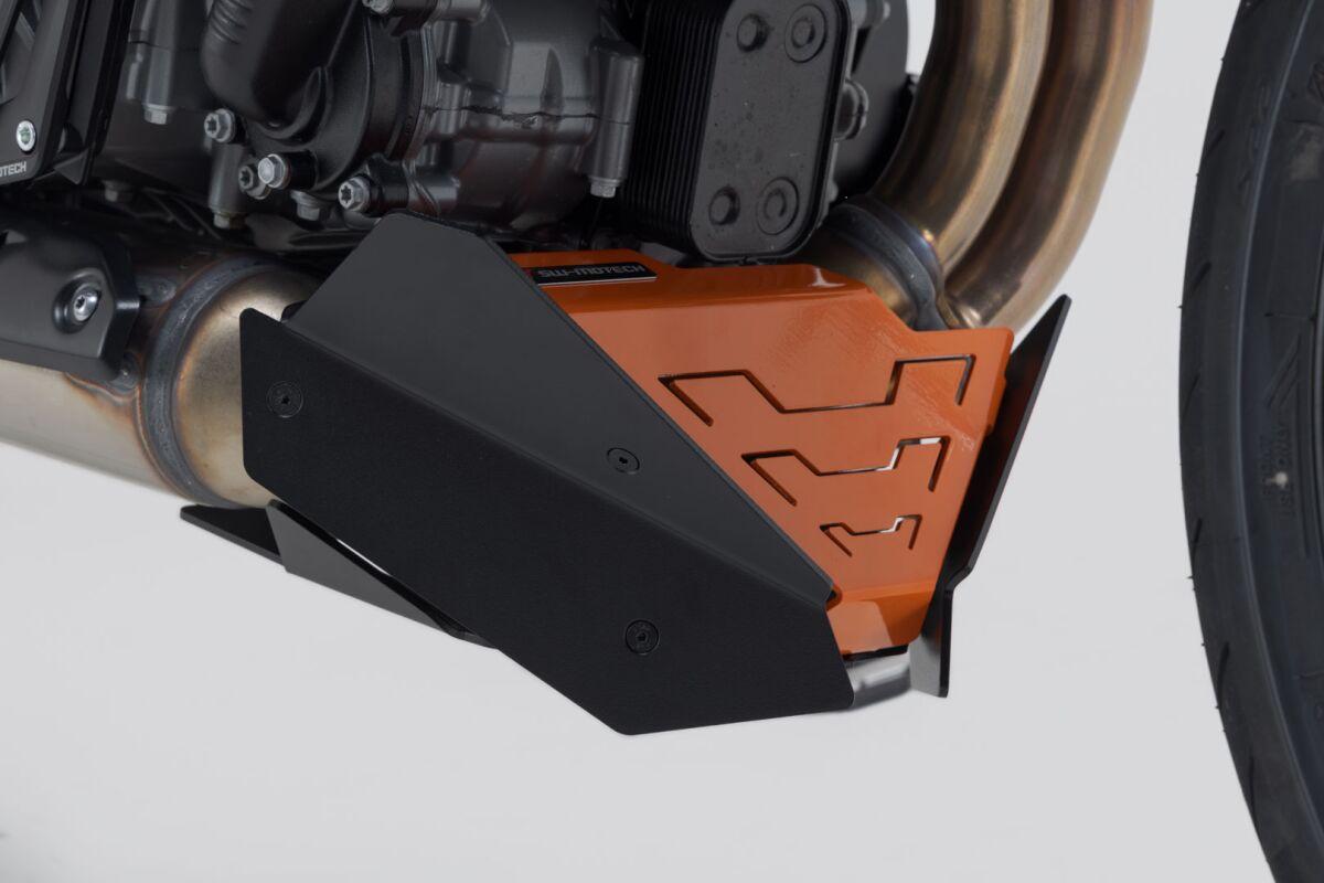 MSS.04.994.10000 - SW Motech Front Spoiler For KTM Duke 990 2024 - Black/Orange
