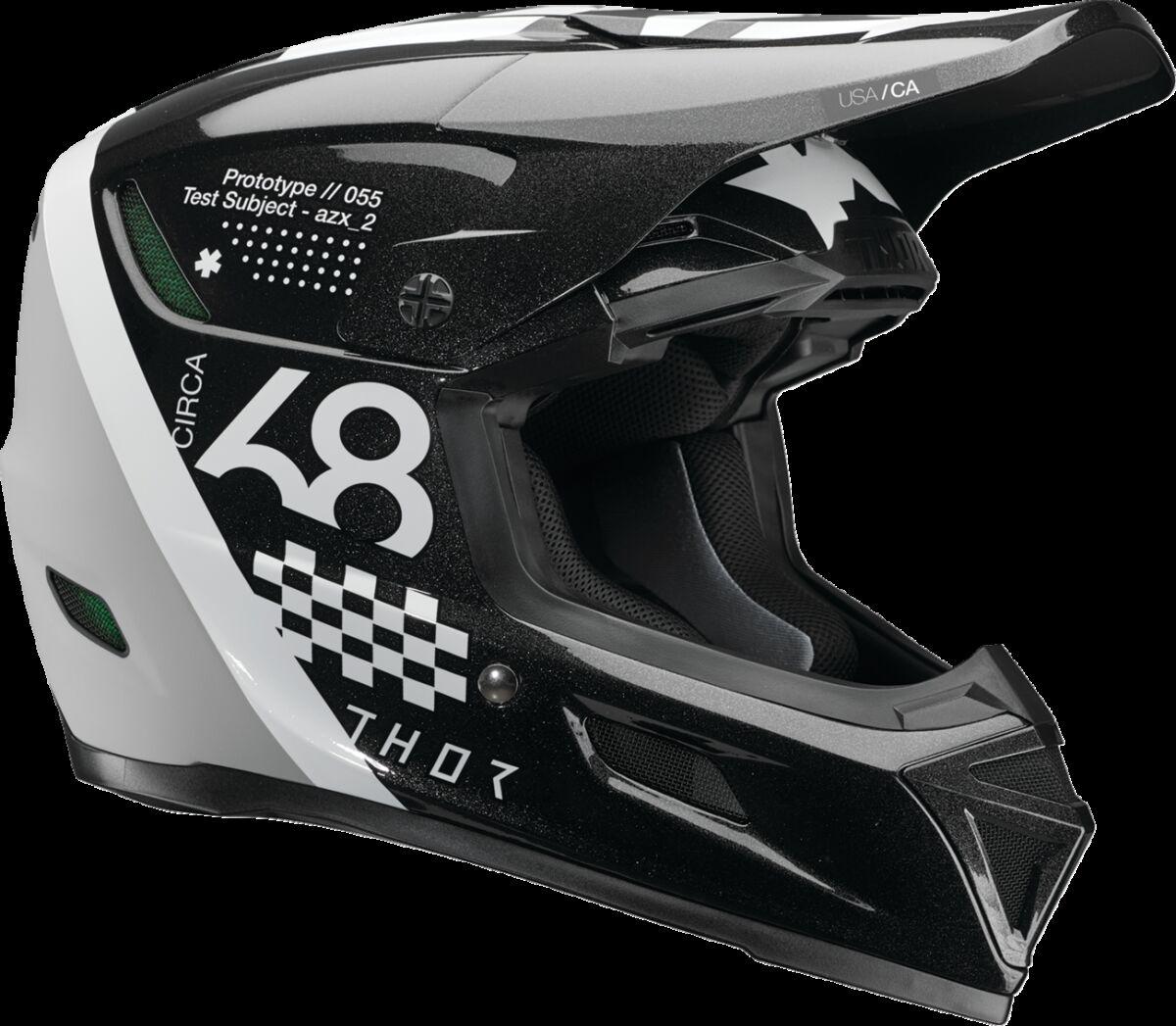 0110-8780 - Thor Reflex Sport Riot MIPS Helmet XX-Large - Black/White