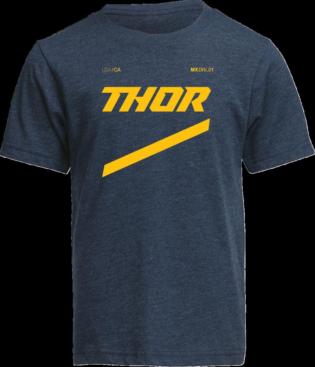 3032-3848 - Thor Youth Brave T-Shirt Small - Navy/Yellow