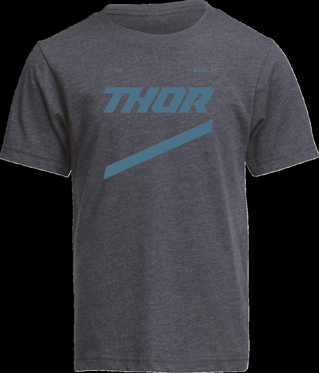 3032-3845 - Thor Youth Brave T-Shirt Large - Blue/Charcoal