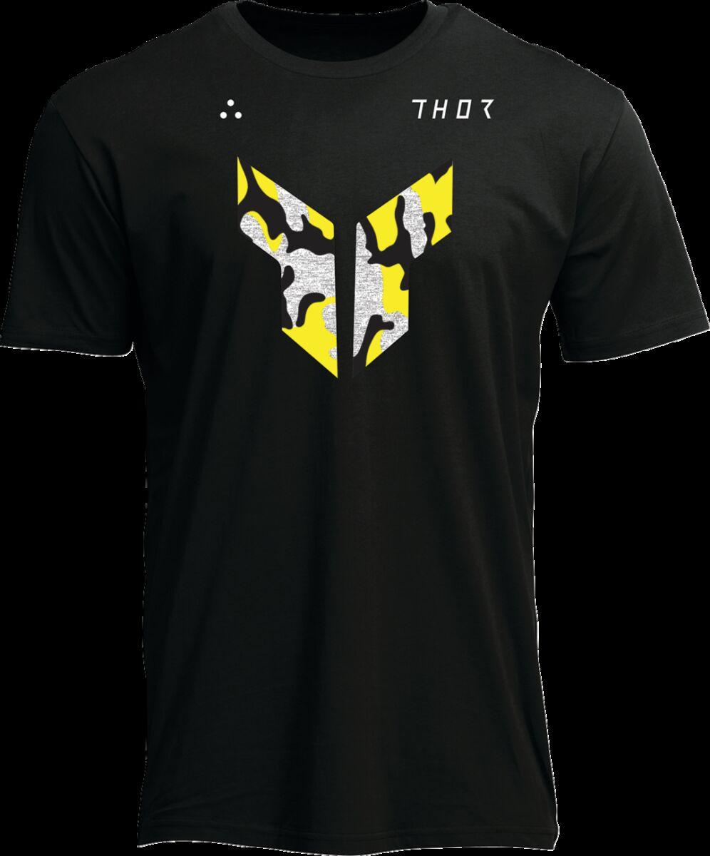 3030-24521 - Thor Mens Adult Iconic T-Shirt Medium - Black/White/Yellow