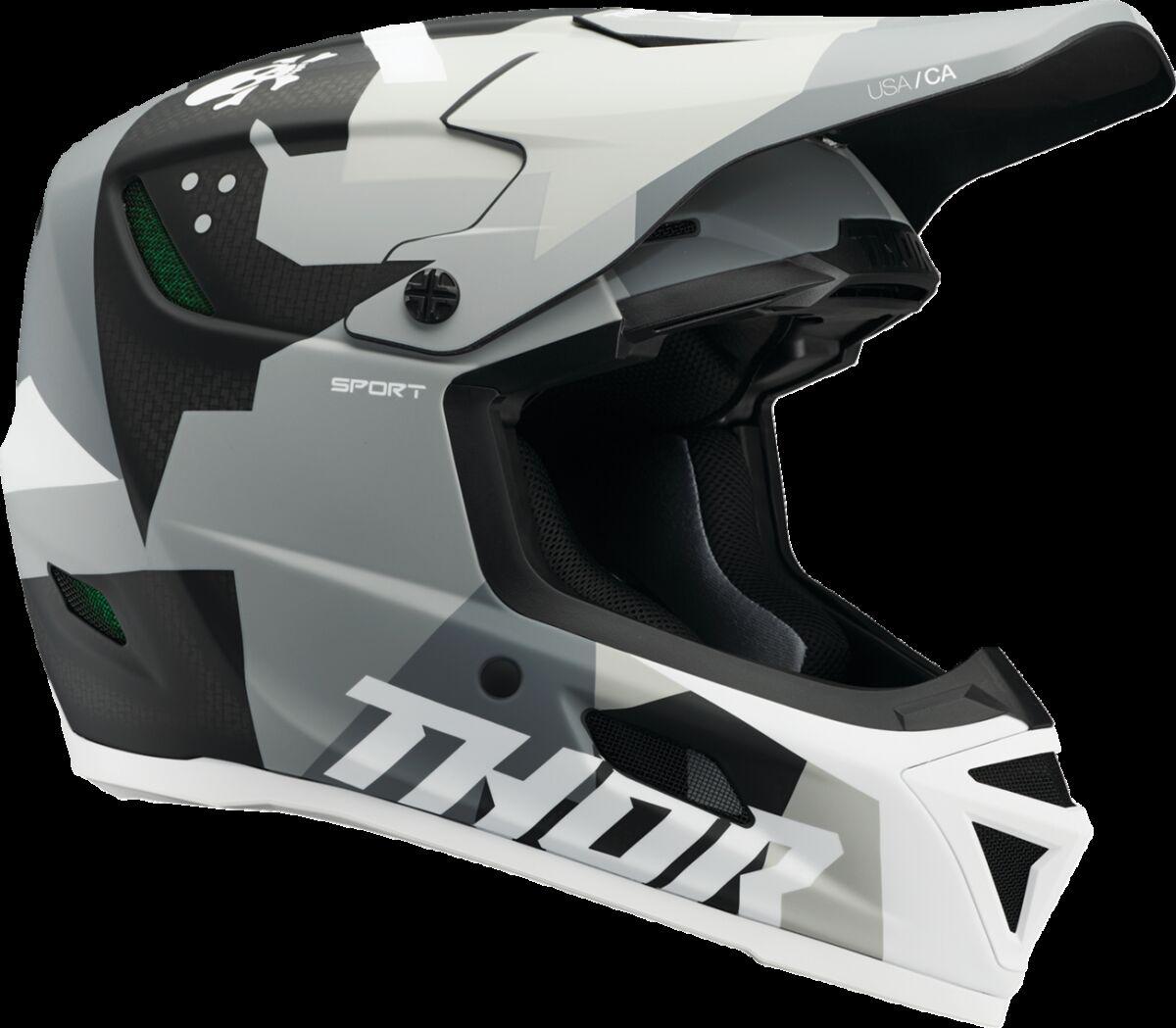 0110-8757 - Thor Reflex Sport Carbon Brave MIPS Helmet X-Small - Grey/White
