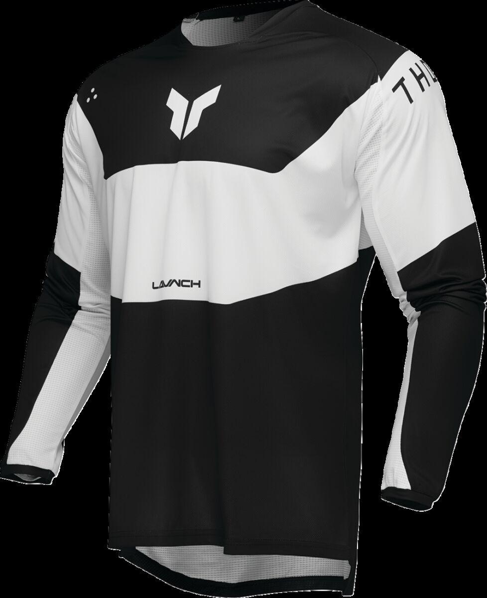 2910-8225 - Thor Launchmode Storm Jersey Small - Black/White