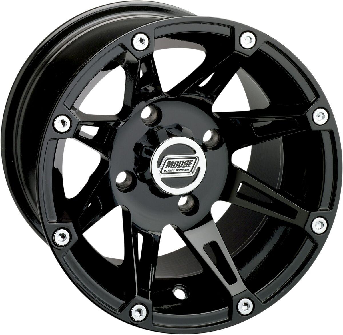 387MOL128110GB4 - Moose Racing 387X Wheel For Kawasaki KVF650 I 4X4 2006-2014 Rear 12x8" - Black