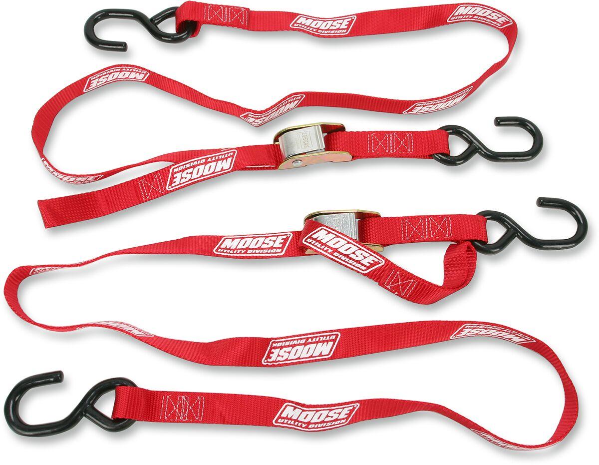 3920-0295 - Moose Racing Heavy Duty Tie Down Straps Set (183cm) - Red