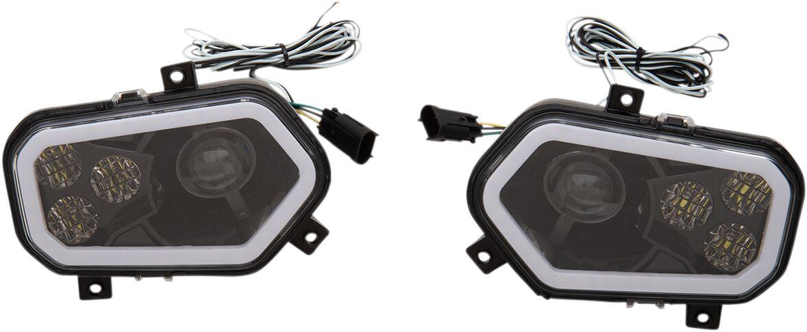 100-3373-PU - Moose Racing LED Headlight for UTV For Polaris Sportsman 850 4X4 2016-2017 Front