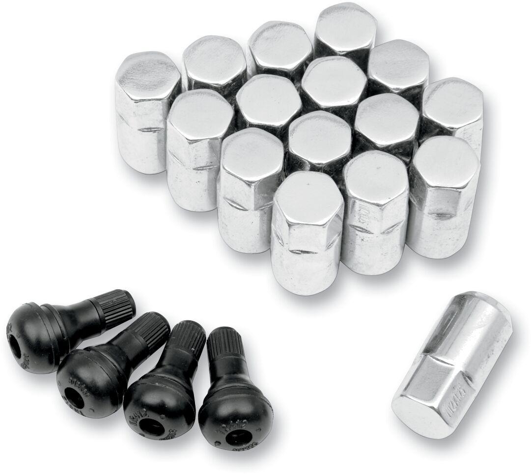 Moose Racing Chrome/Silver Sp300mo206 - Atv/Utv Wheel Lugnuts For Kawasaki Kaf 620 2X4 2001-2008 16 Pack