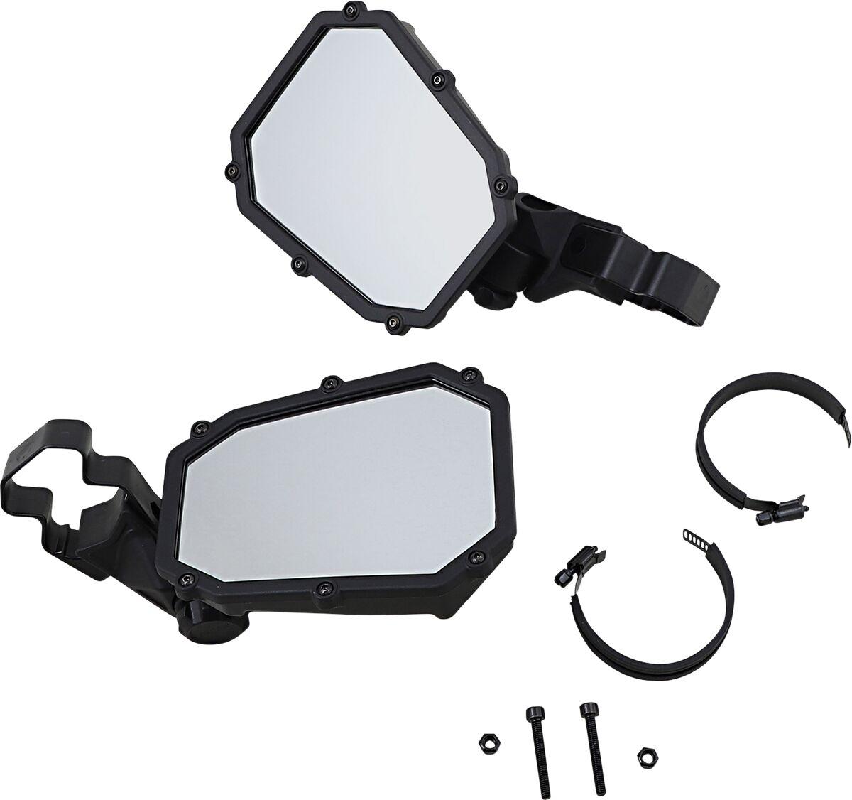 MEMIRKIT-ES1CCS - Moose Racing Elite Mirror For John Deere 2030A 1200 2018-2022 - Black