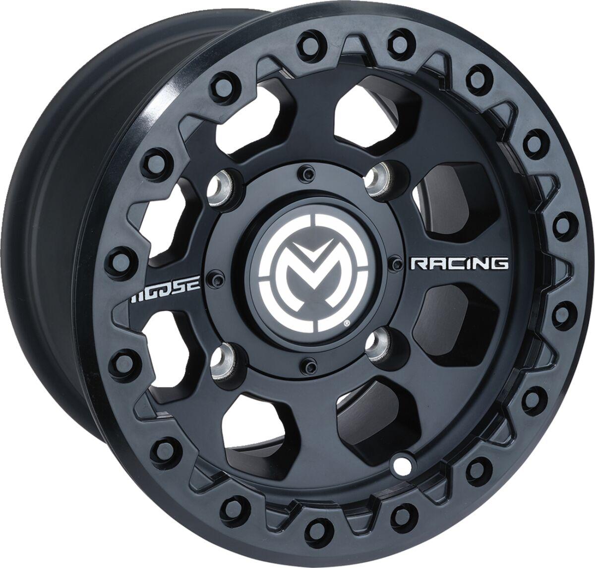 23MO128136SB4 - Moose Racing 23X Wheel For Can Am (BRP) Commander 1000 EFI 2011-2017 Rear - Black/Satin