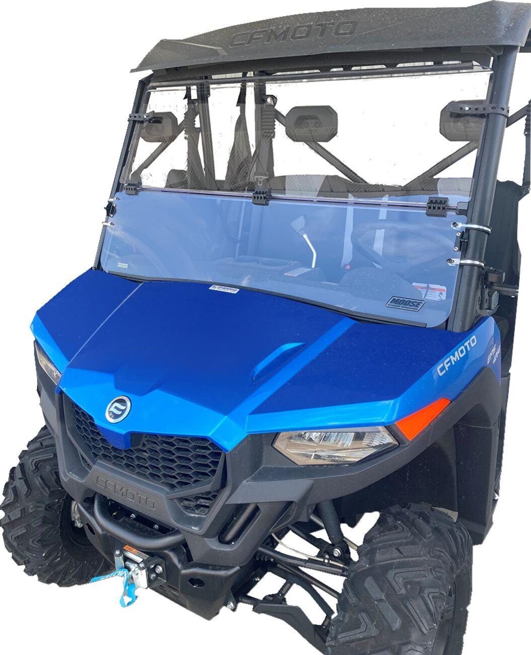 LEMA100-0052 - Moose Racing Full Folding Windshield For CF Moto UForce600 EFI 4X4 2022-2024 - Clear