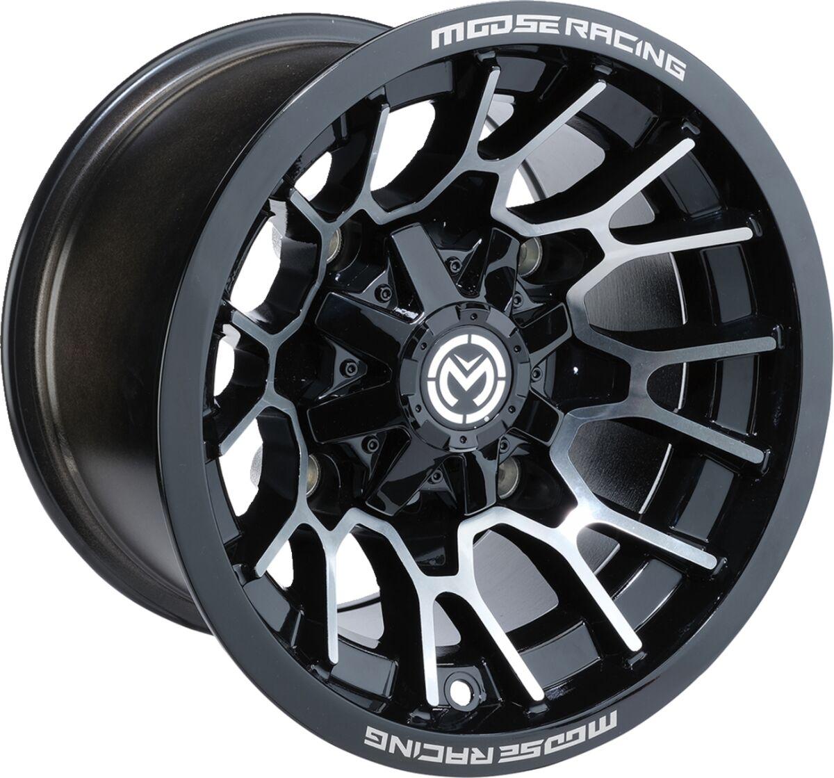 24MO147156GBMF54 - Moose Racing 24X Wheel For Polaris ACE 570 4X4 2018-2019 Fits Front Or Rear - Black