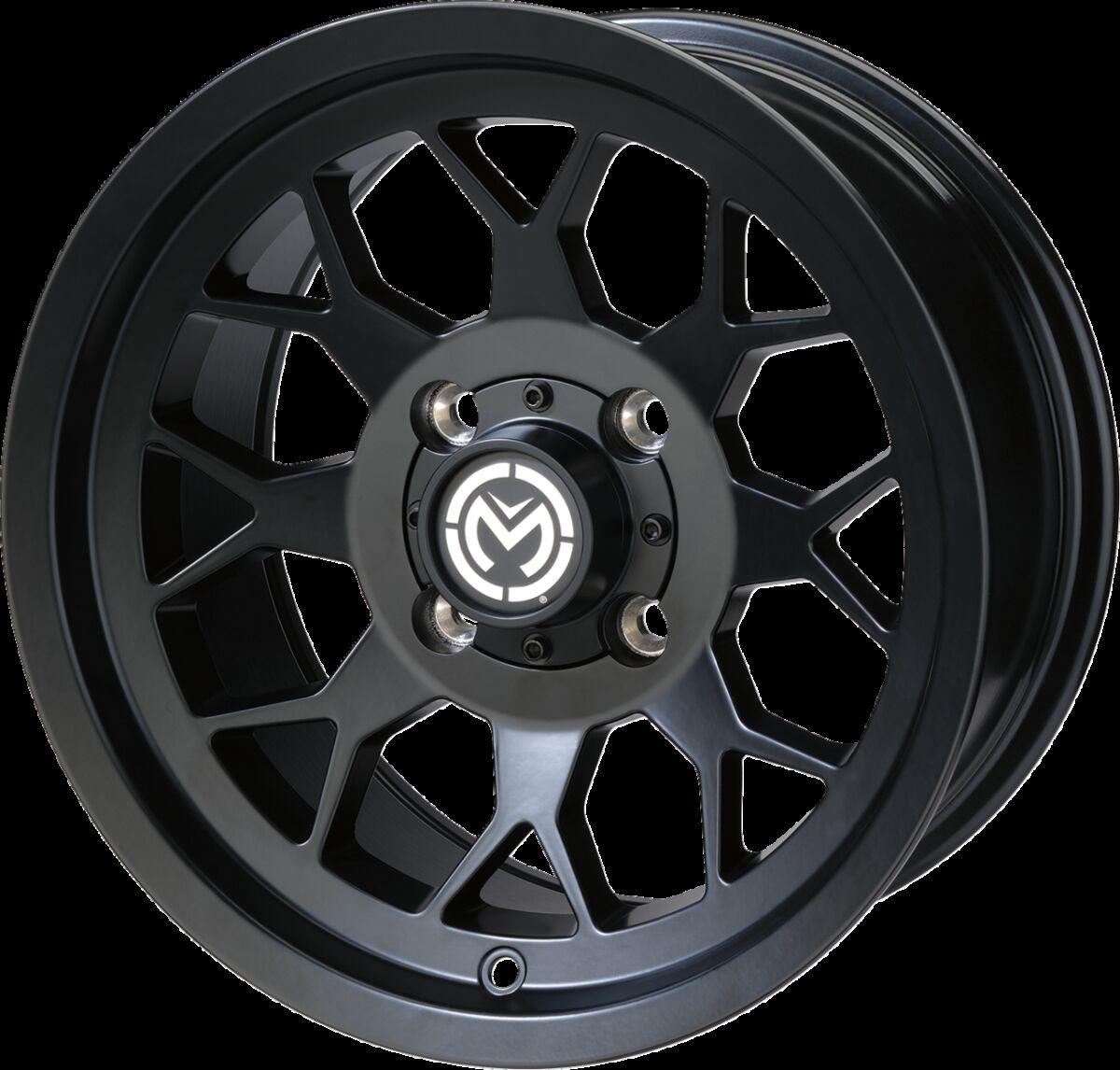 27MO127156MB4 - Moose Racing 27X Wheel For Polaris 455 4X4 1999 Front 12x7" - Black