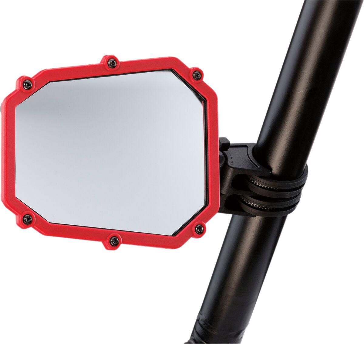 ES1-RED - Moose Racing Side Mirror Accent Frame For John Deere 2030A 1200 2018-2022 Right or Left Side - Red