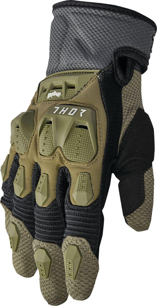 3330-8255 - Thor Terrain Gloves 3X-Large - Army Green/Black/Charcoal