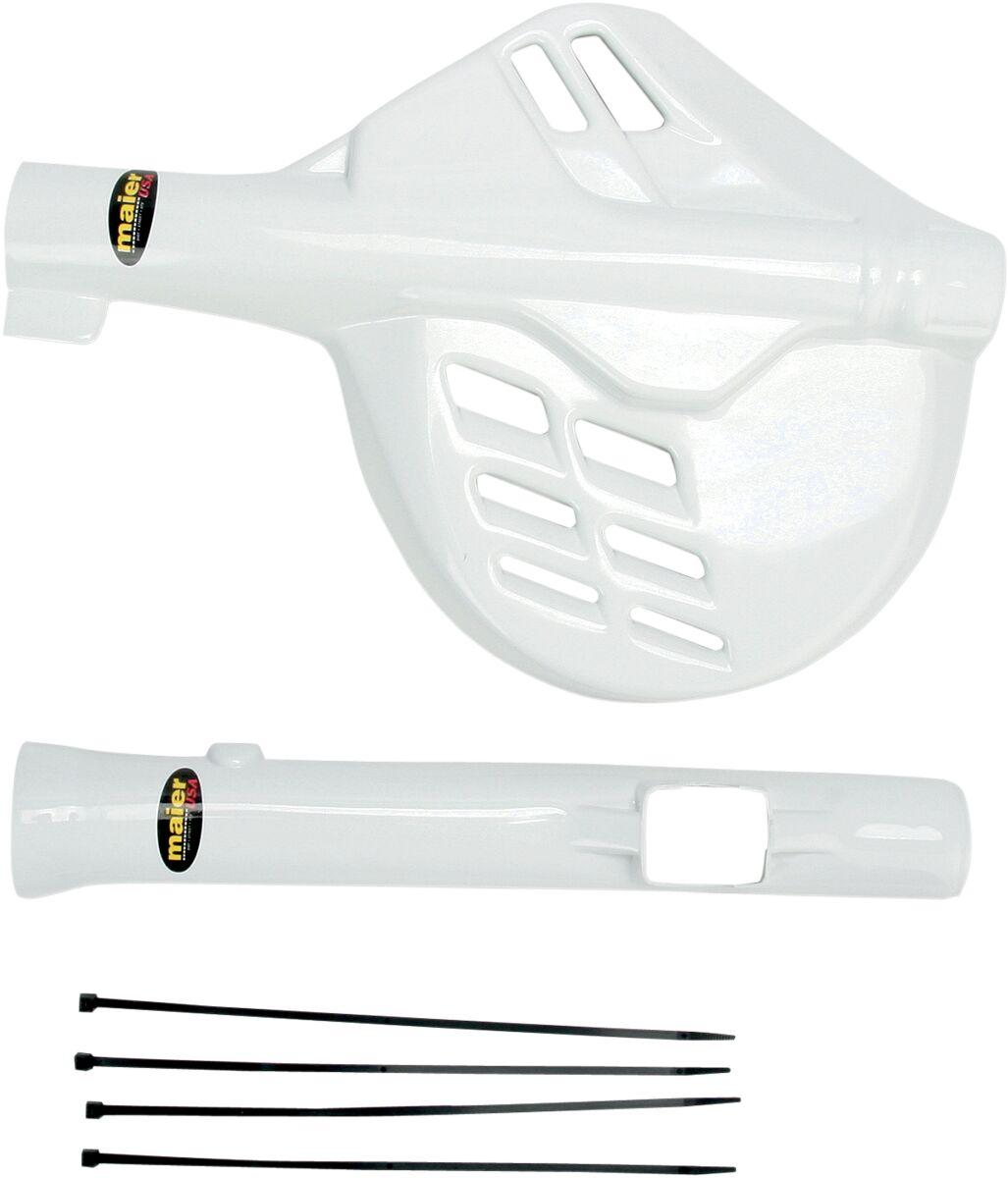 596201 - Maier Fork/Disc Guard Kit For Honda CR125 1985-1989 Front - White