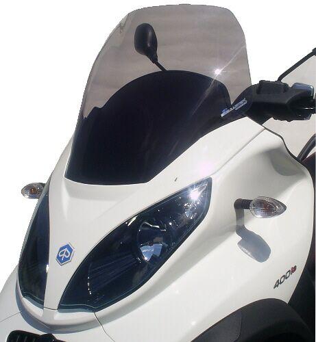 BP007RCFN - Bullster Windshield/Windscreen For Piaggio MP3 125 2007-2008 62 cm (24-1/2") - Black Smoke