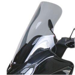BP007GTFG - Bullster Windshield/Windscreen For Piaggio MP3 125 2007-2008 71.5 cm (28-1/8") - Grey Smoke