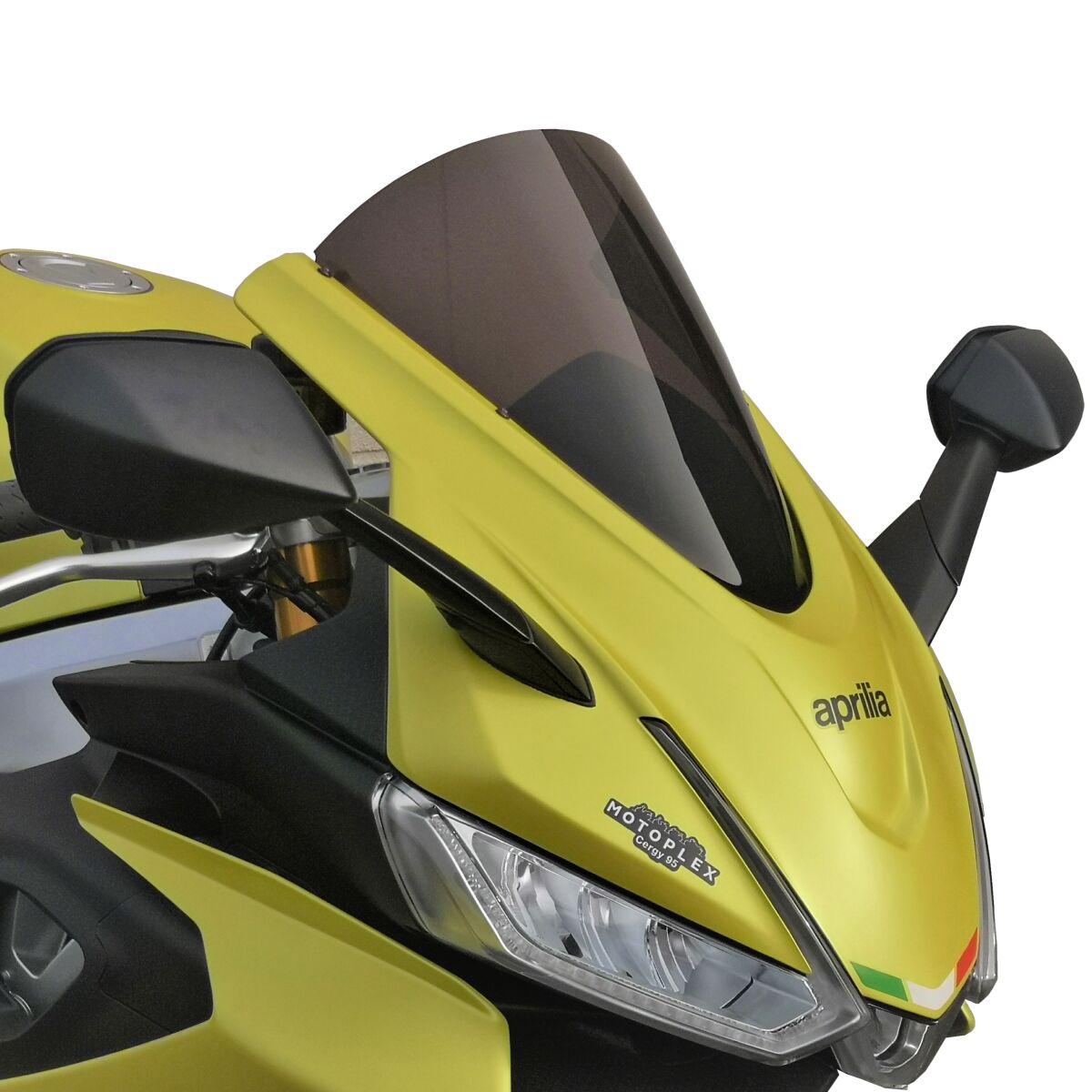 BA045STFN - Bullster Windscreen For Aprilia RS 660 2020-2024 31.5 cm (12-3/8") - Black Smoke