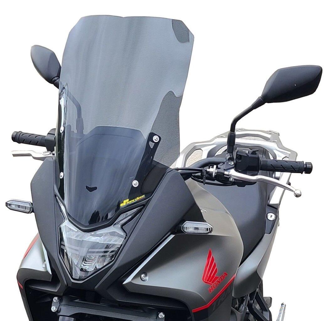 BH204HPFN - Bullster Windshield/Windscreen For Honda XL750 2023-2024 - Black Smoke
