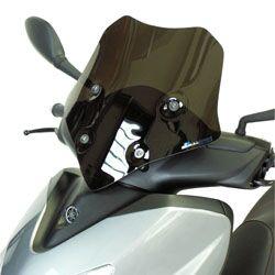 BY136RCFN - Bullster Windshield/Windscreen For Yamaha VP 125 2007-2010 37.5 cm (14-3/4") - Black Smoke