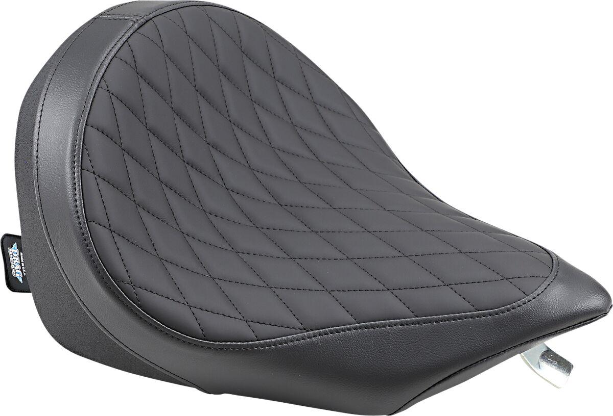 0810-1601 - Drag Specialties Low-Profile Solo Seat For Victory High-Ball 106 2012-2016 Diamond - Black