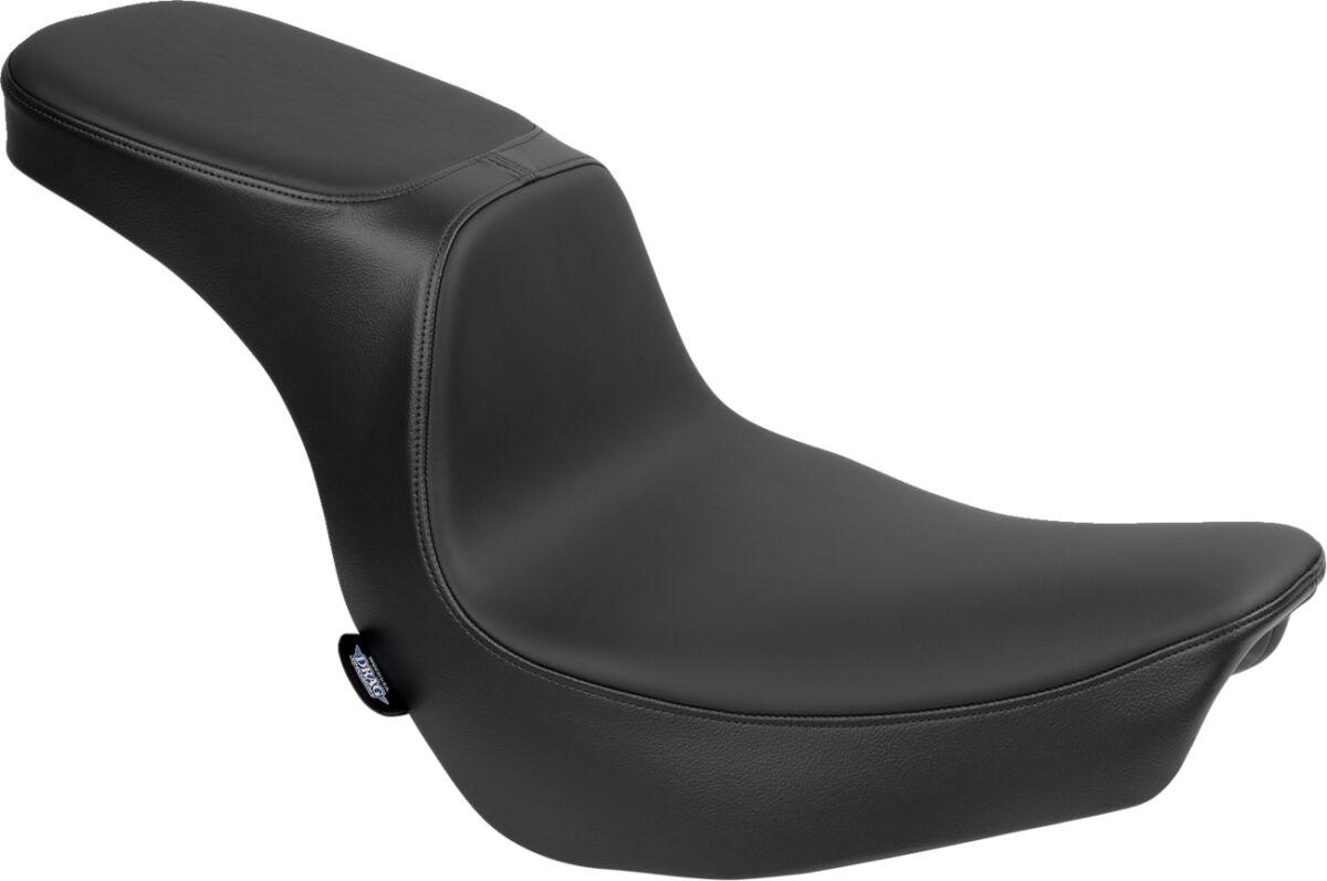 4688E - Drag Specialties Performance Predator 2 Up Seat For Harley Davidson FLSB 1750 2018-2021 Smooth - Black