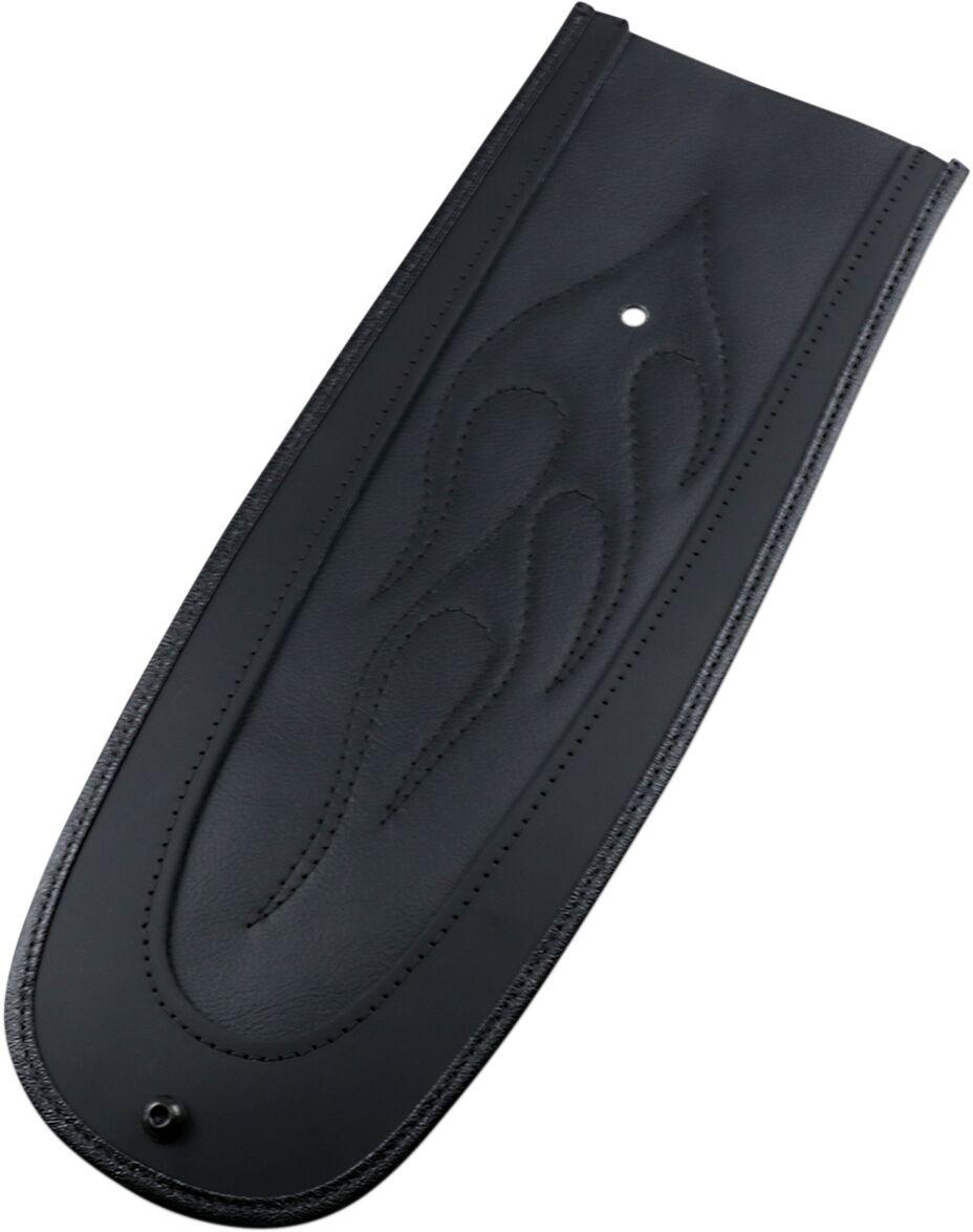 1405-0137 - Drag Specialties Fender Skin For Harley Davidson FLD 1690 2012-2013 Rear - Black Flame