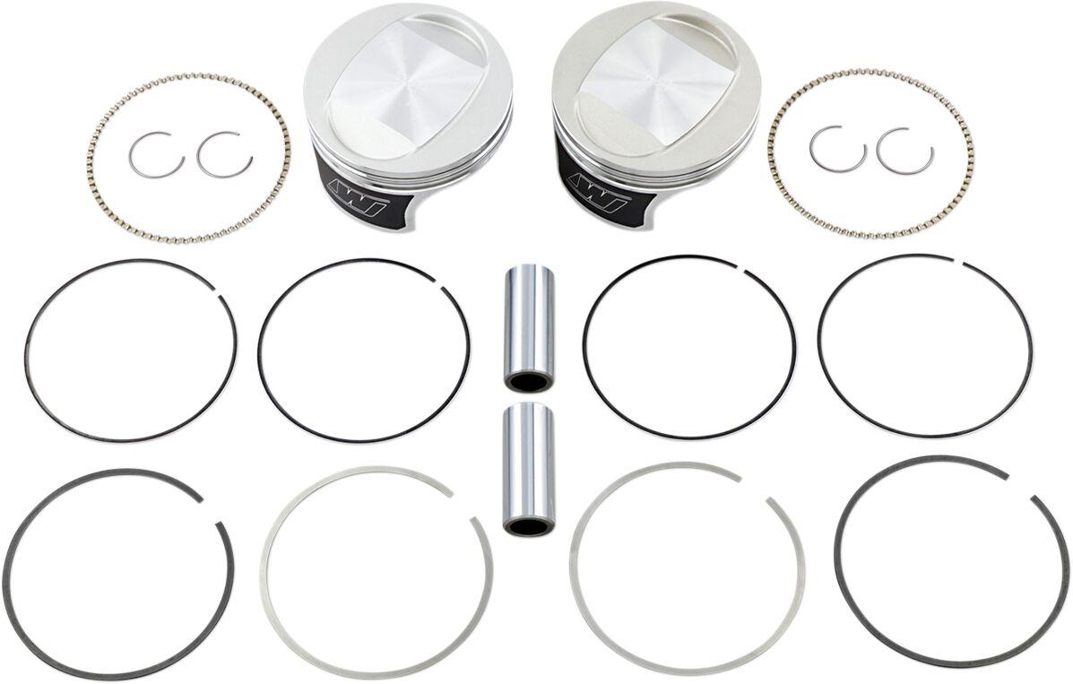 WK0207P2 - Wiseco Tracker Series Piston Kit For Harley Davidson FLHR 1450 1999-2003 +0.020"