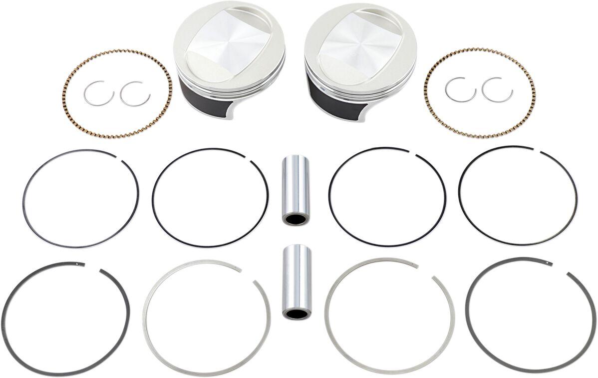 WK0210PS - Wiseco Tracker Series Piston Kit For Harley Davidson FLHR 1584 2007-2008 Standard