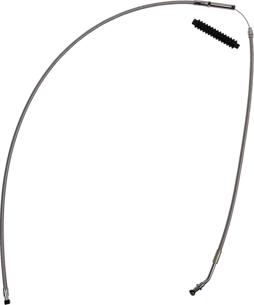 102-40-10004 - Barnett Stainless Steel Clutch Cable For Indian Chief 111 2014-2020 Standard - Silver