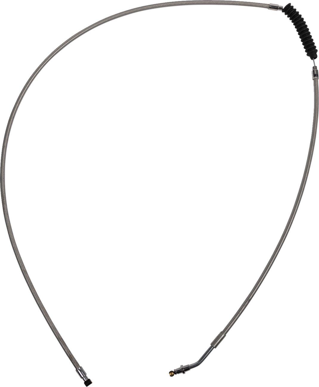 102-40-10004-06 - Barnett Stainless Steel Clutch Cable For Indian Chief 111 2014-2020 +15.2 cm (6") - Silver