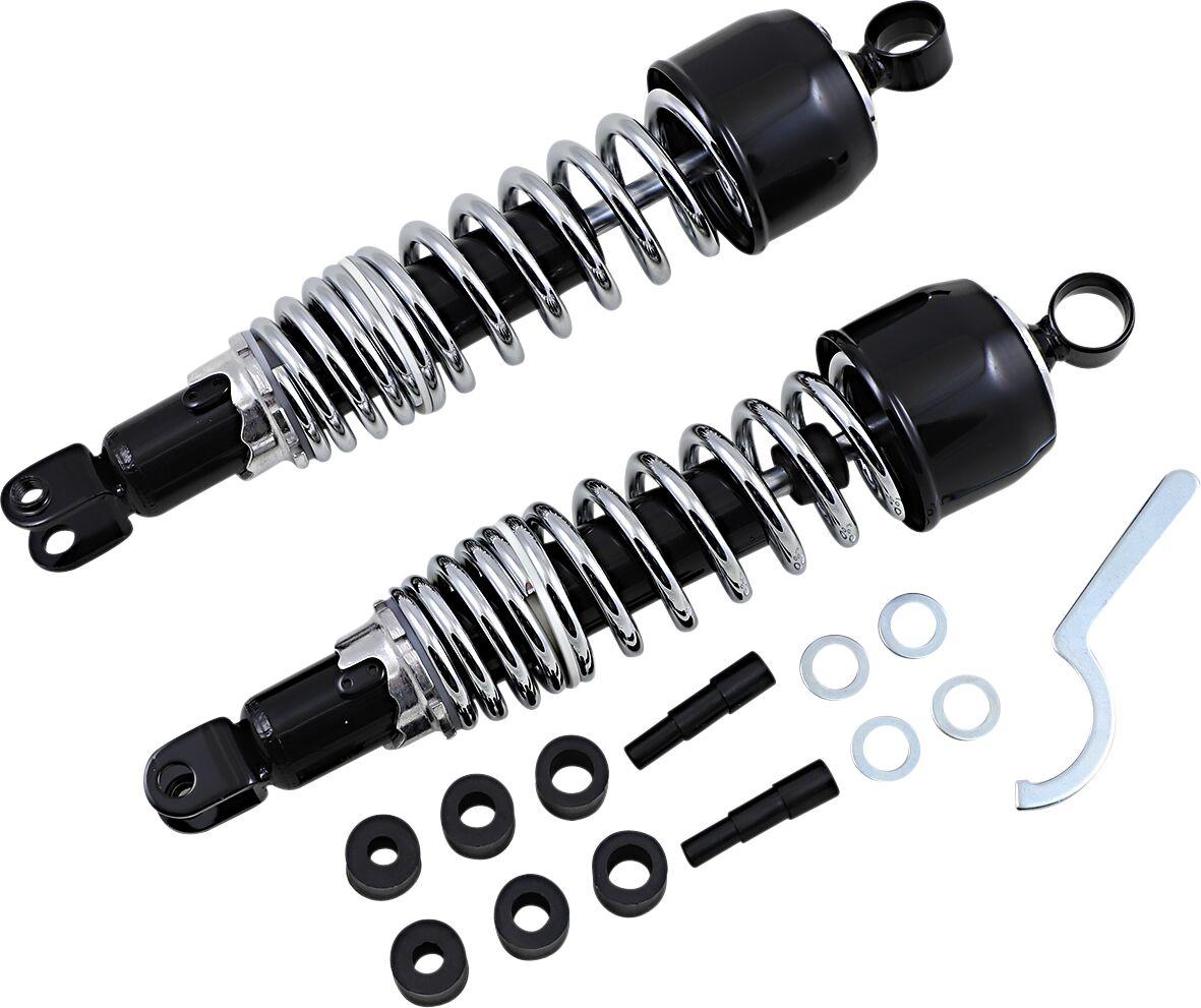 17-05532 - Emgo Classic Shocks For Honda CB 350 F 1972-1974 Rear 340.00 mm (13.39") - Black/Chrome