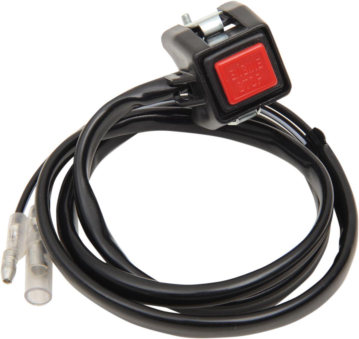 46-50430 - Emgo OEM Replacement Kill Switch For Yamaha YZ125 1974-2003 - Black/Red