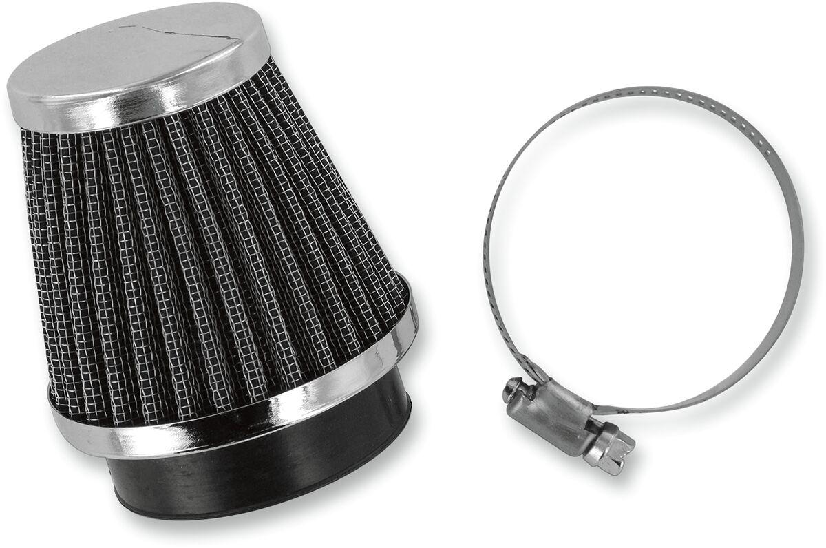 12-55752 - Emgo Clamp On Pod Air Filter For Honda CB 400 A 1979 - Black/Chrome