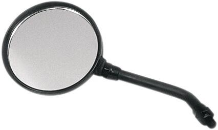 20-29605 - Emgo Round Kawasaki KZ Style Universal Mirror For Kawasaki KZ 1000 - Black/Black Satin