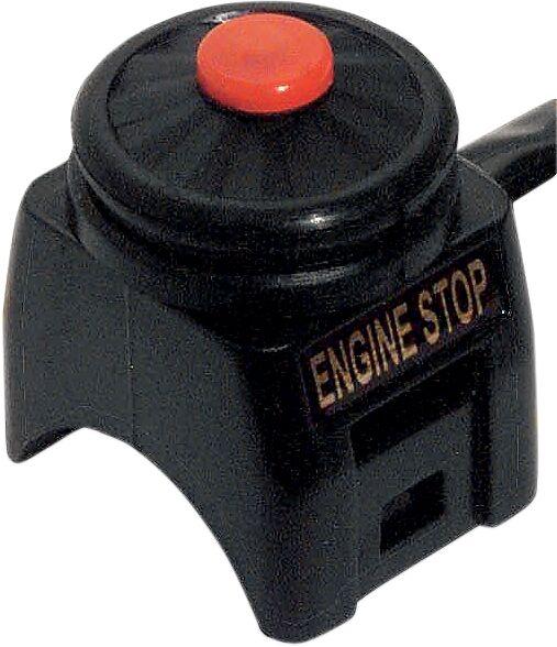 46-50450 - Emgo OEM Replacement Kill Switch For Kawasaki KDX250 1986-1995 - Black/Red
