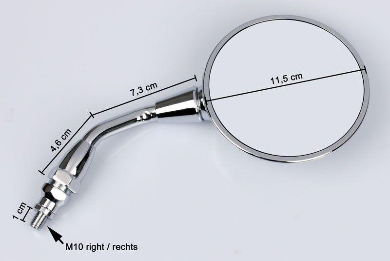 20-25131 - Emgo Mirror For Moto Guzzi California 1100 ALU 2002-2004 Right - Chrome
