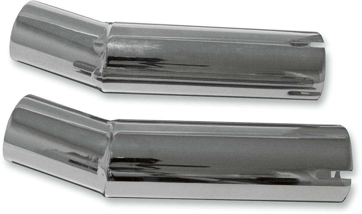80-03255 - Emgo Silencer Adapters For Triumph Bonneville 650 T120 1963-1970 - Chrome