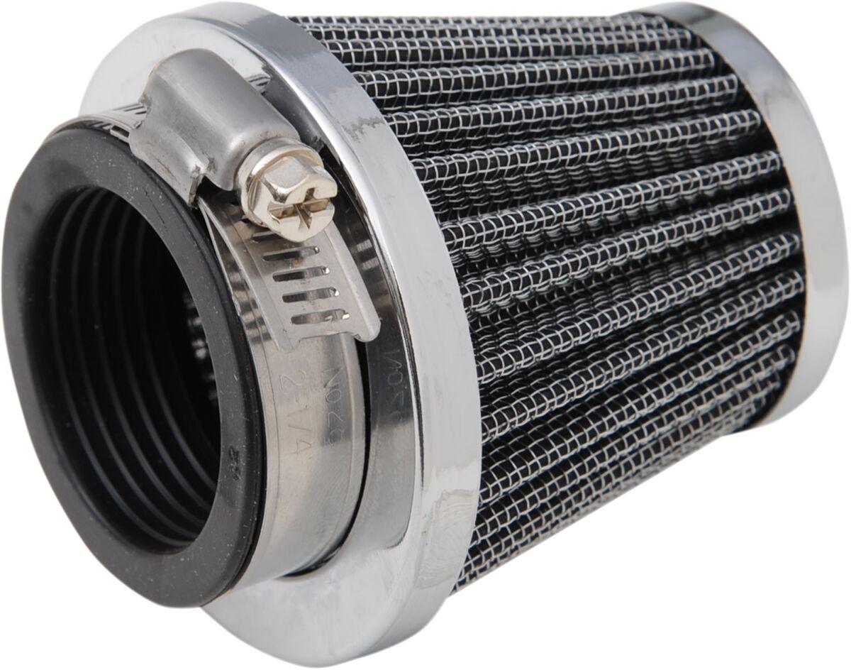 12-55742 - Emgo Clamp On Pod Air Filter For Honda CB 650 F 2014-2018 - Black/Chrome