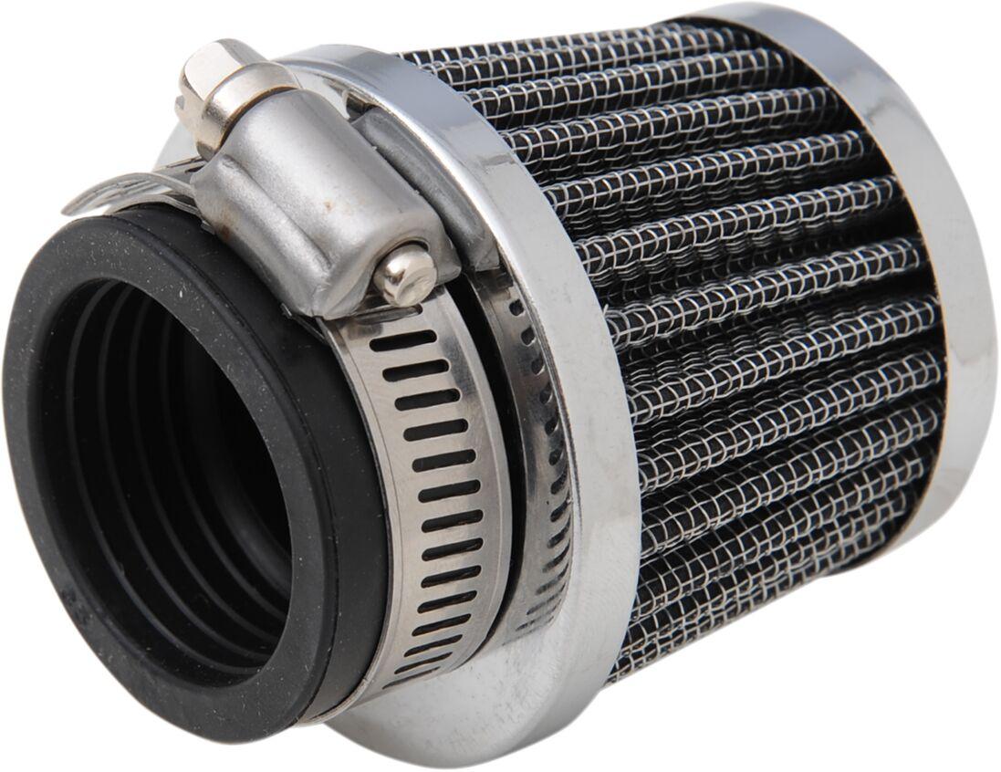 12-55735 - Emgo Clamp On Pod Air Filter For Kawasaki AE 50 1981-1983 - Black/Chrome