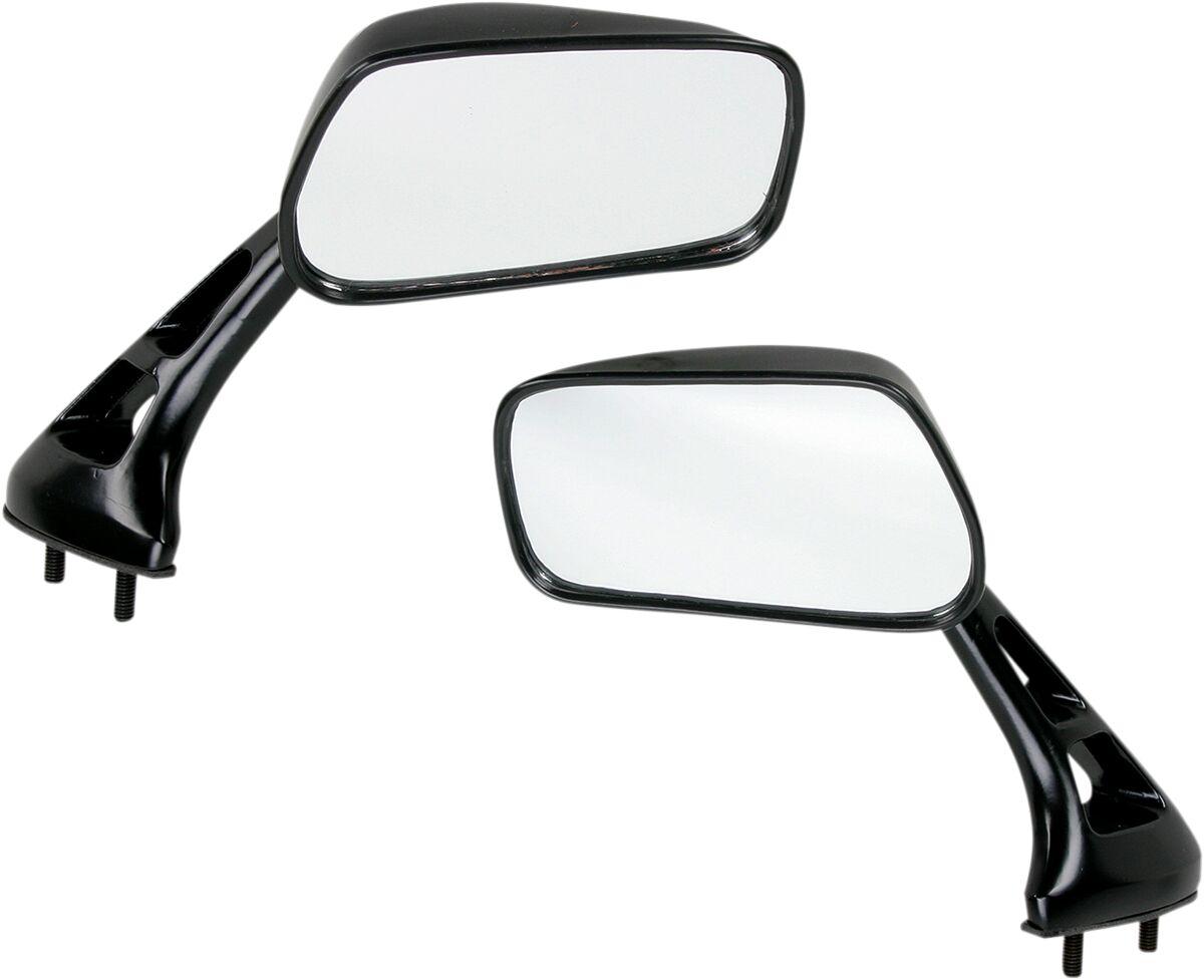 20-69760 - Emgo GSXR Mini Mirror Set For Suzuki GSX-R 1100 1988-1998 - Black