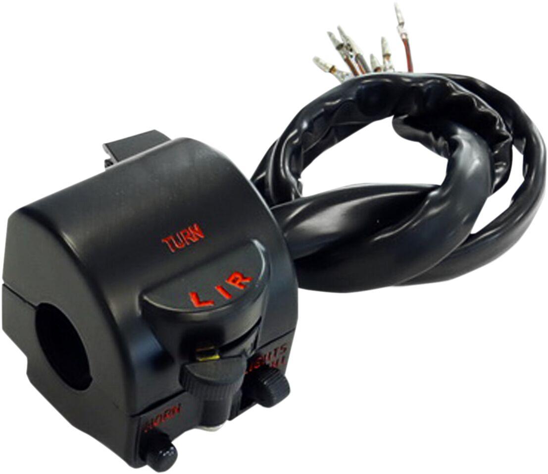 46-68844 - Emgo Handlebar Switch Assembly For Honda CB 750 K 1972-1976 Left - Black