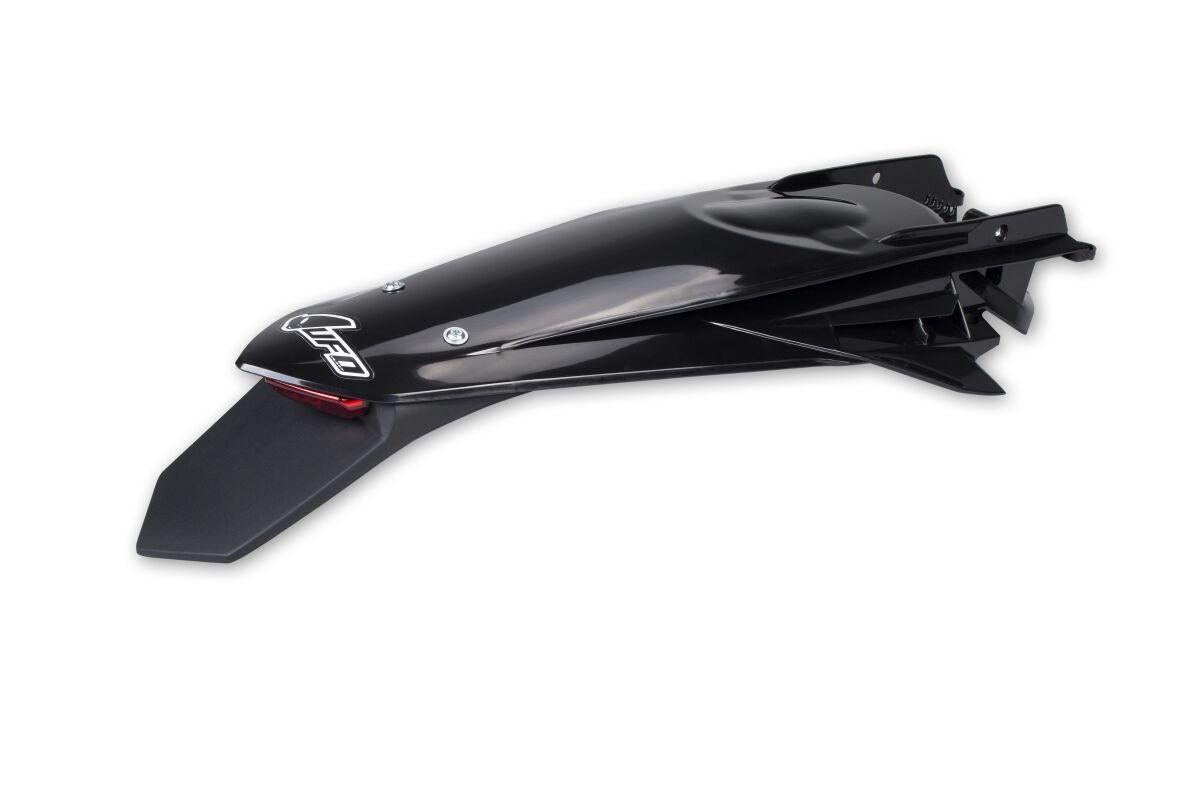 KT04097#001 - UFO Rear Fender With Light For KTM EXC150 TPI 2020-2023 - Black