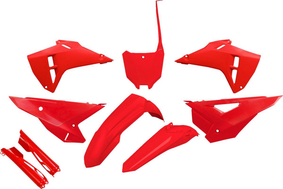 HOKIT127F@070 - UFO Plastics Kit For Honda CRF250R 2025 - Red
