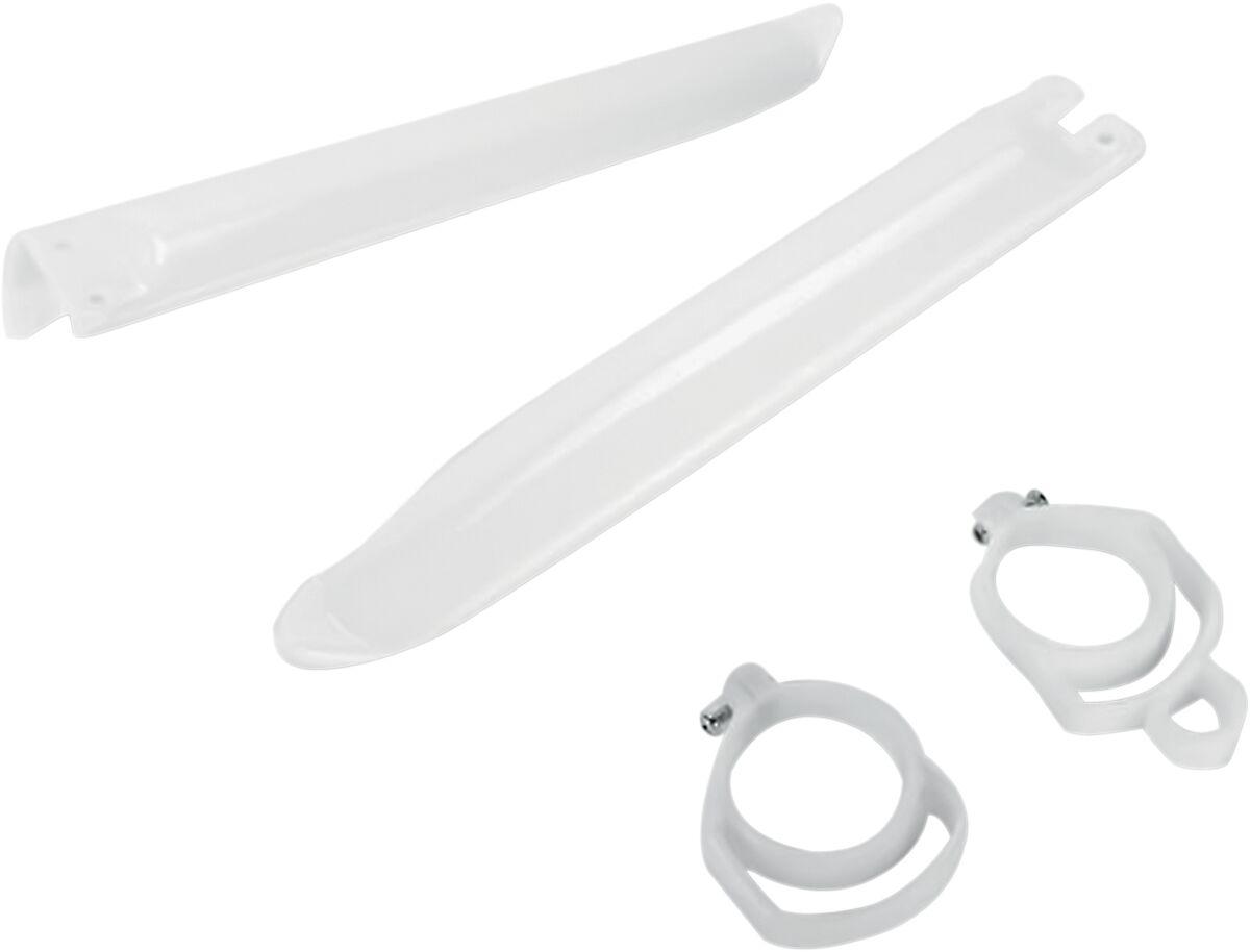 Ufo White Ka03704#280 - Fork Guards For Kawasaki Kx125 1996-1998