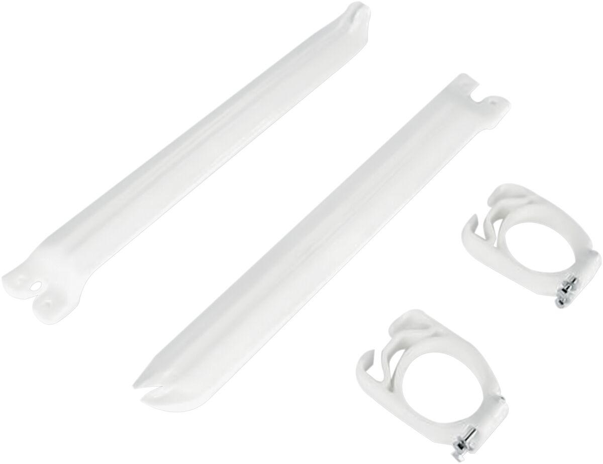 Ufo White Ka02739@280 - Fork Guards For Kawasaki Kx125 1991