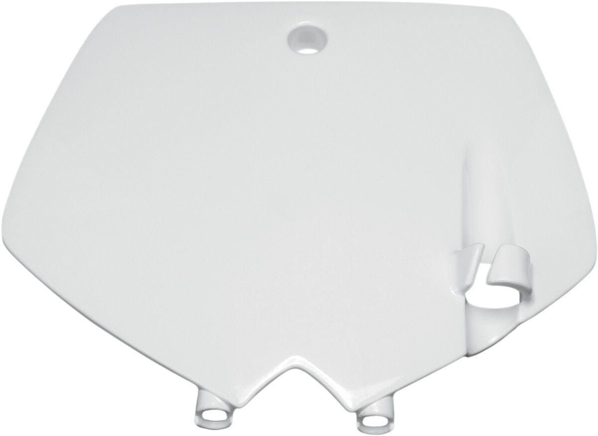 Ufo White Kt03071#047 - Front Number Board For Ktm Sx65 2002-2008