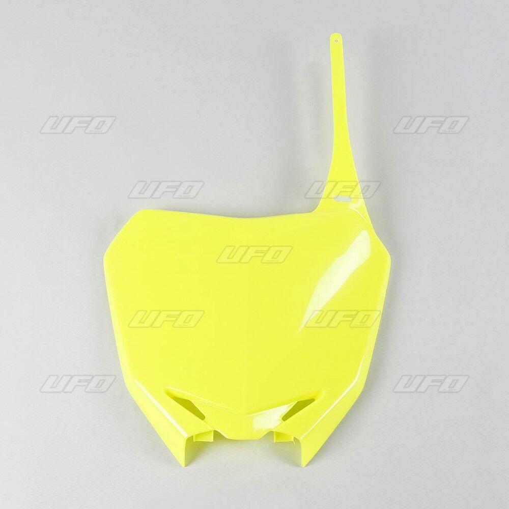 Ufo Fluorescent Yellow Su04919#Dflu - Front Number Board For Suzuki Rmz250 2010-2025